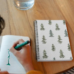Trendy Winter | Christmas Tree Pattern Notebook<br><div class="desc">Trendy Winter | Christmas Tree Pattern</div>