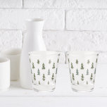 Trendy Winter | Christmas Tree Pattern Shot Glass<br><div class="desc">Trendy Winter | Christmas Tree Pattern</div>