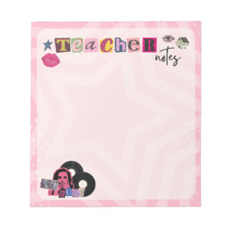 Trendy Y2K Teacher 2027 Notepad