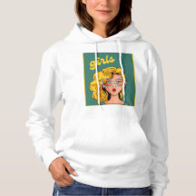 Trendy Yellow Girl  Beautiful Hoodie