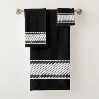Trendy Z Black Bath Towel Set