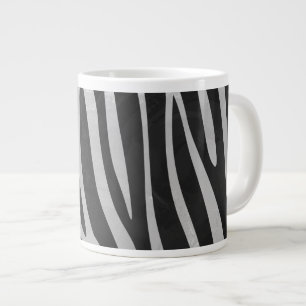 Trendy Zebra Animal Print Pattern created by Imagi Large Coffee Mug
