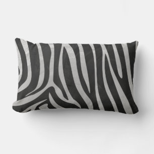Trendy Zebra Animal Print Pattern created by Imagi Lumbar Cushion