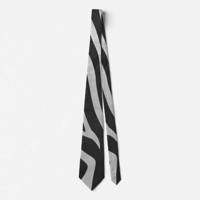 Trendy Zebra Animal Print Pattern created by Imagi Tie (Front)