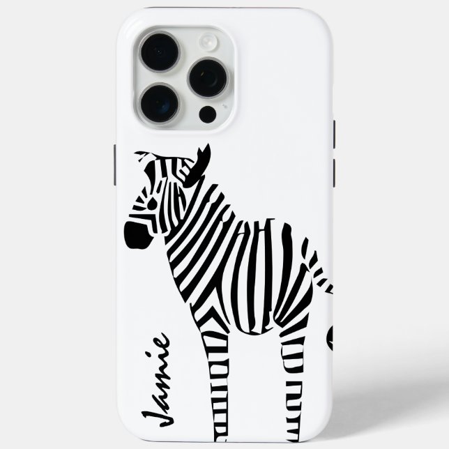 Trendy Zebra Lovers  Case-Mate iPhone Case (Back)