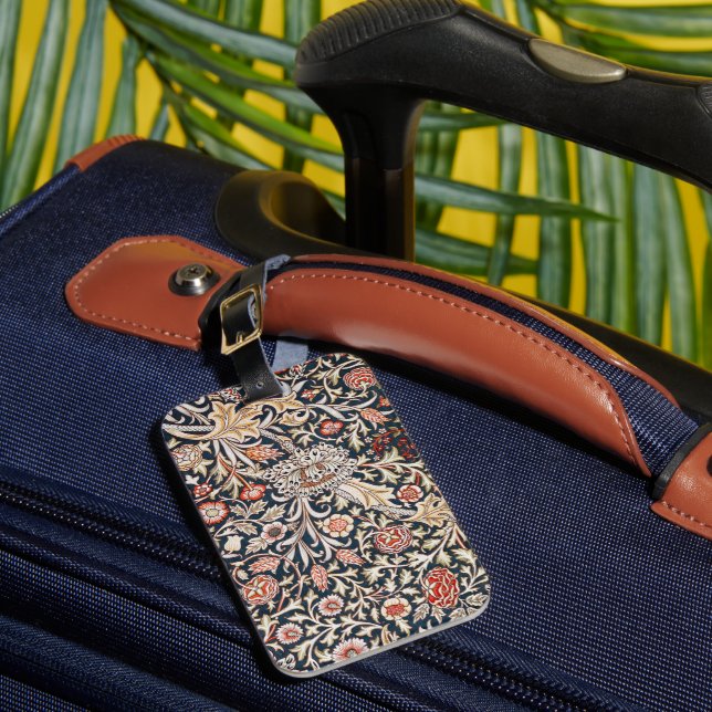Trent pattern by William Morris, Luggage Tag (Front Insitu 1)