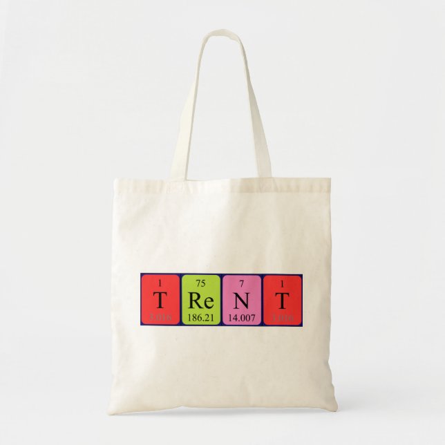 Trent periodic table name tote bag (Front)