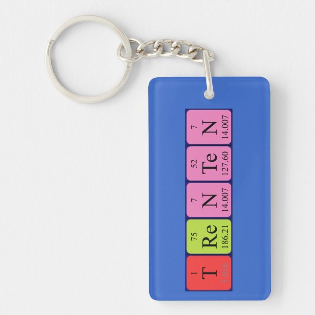 Trenten periodic table name keyring (Front)