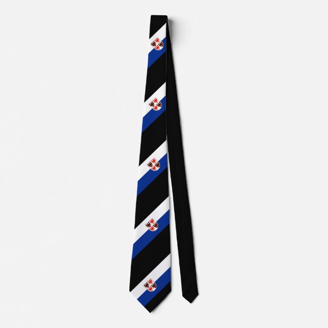 Trentino-Alto Adige striped flag Tie (Front)