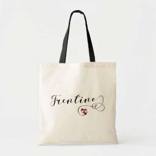 Trentino Heart Flag, Province of Trento, Italy Tot Tote Bag