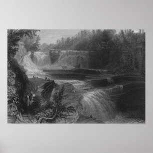 Trenton High Falls, 1838 Poster