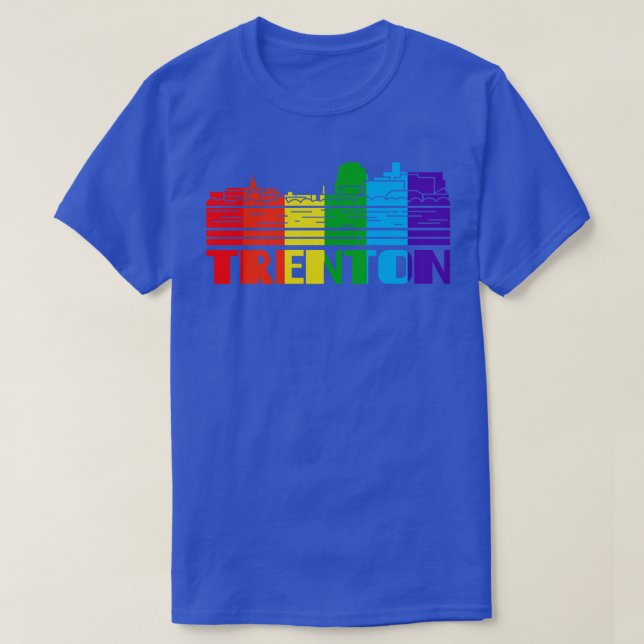 Trenton Pride Trenton LGBT Gift LGBTQ Supporter Te T-Shirt (Design Front)
