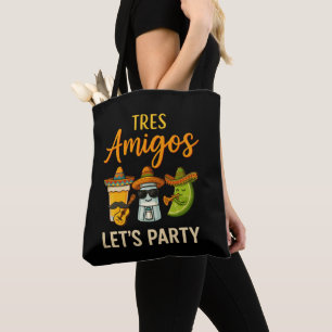 Tres Amigos Tequila Salt Lime Cinco De Mayo Tote Bag
