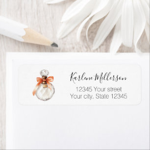 Très Jolie (very pretty) Perfume Bottle Bridal  Return Address Label