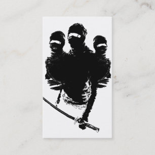 tres ninjas business card