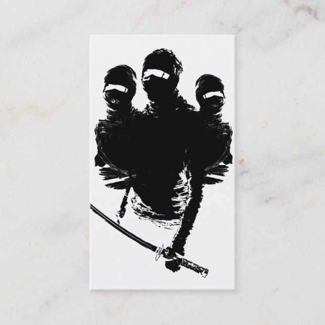 tres ninjas business card (Front)