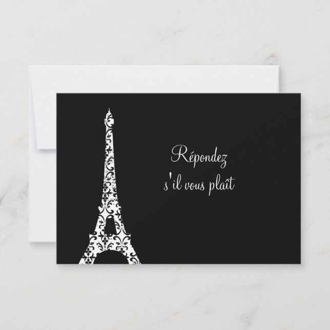 Tres Paris RSVP Card (Front)