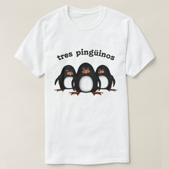 Tres Pingüinos T-Shirt (Design Front)