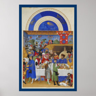 Très Riches Heures - January Poster