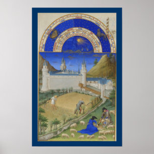 Très Riches Heures - July Poster
