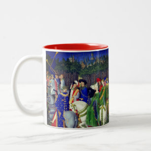Tres Riches Heures (May) Two-Tone Coffee Mug