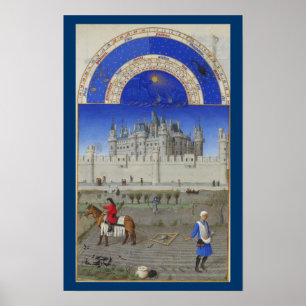 Très Riches Heures - October Poster