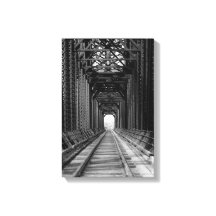 Trestle Bridge In Black And White