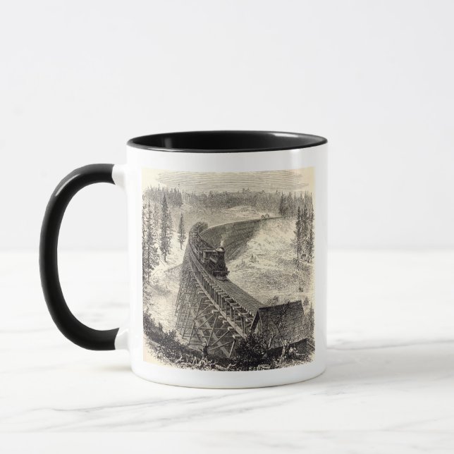Trestle Bridge on the Pacific Railway Mug (Left)