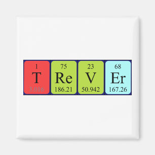 Trever periodic table name magnet