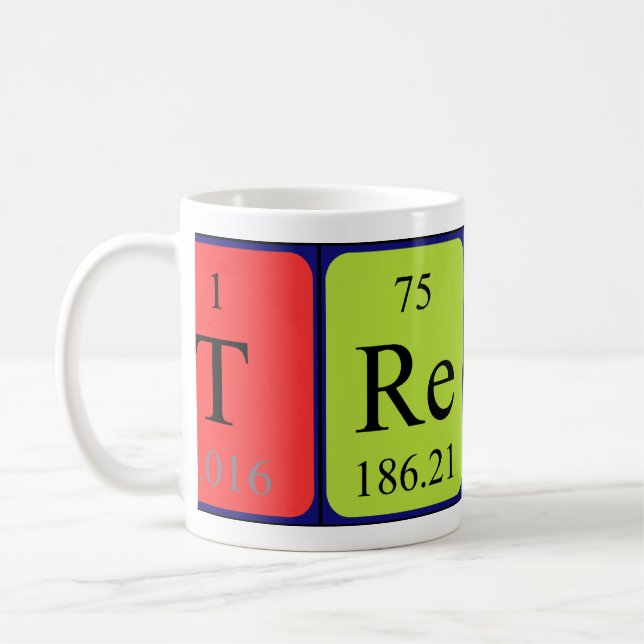 Trever periodic table name mug (Left)