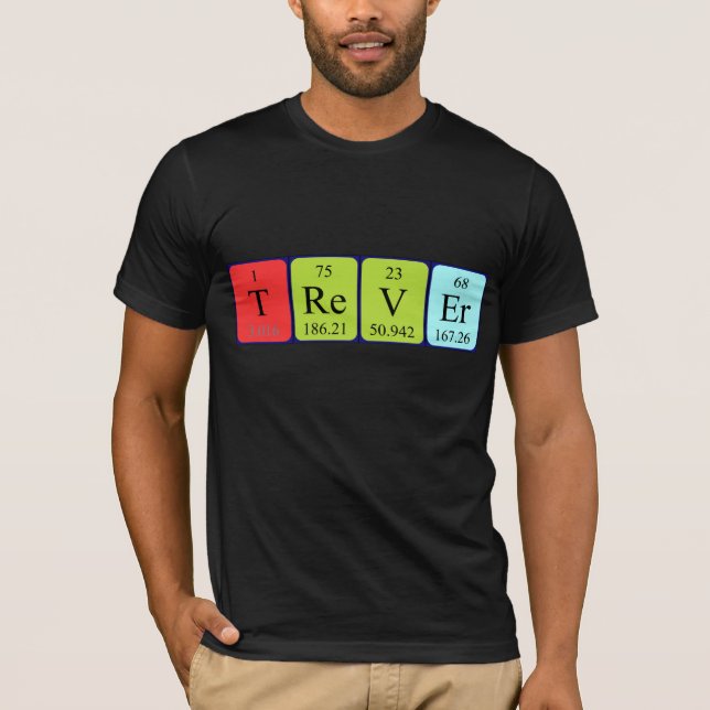 Trever periodic table name shirt (Front)