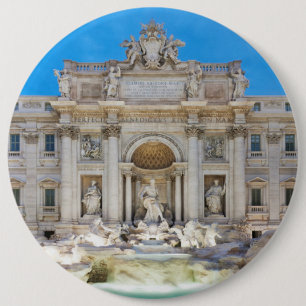 Trevi fountain 6 cm round badge
