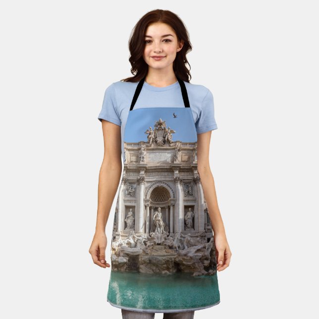 Trevi Fountain at early morning - Rome, Italy Apron (Worn)