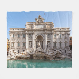 Trevi Fountain at early morning - Rome, Italy Fleece Blanket