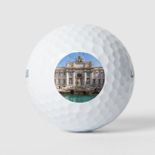 Trevi Fountain at early morning - Rome, Italy Golf Balls