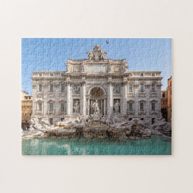 Trevi Fountain at early morning - Rome, Italy Jigsaw Puzzle (Horizontal)
