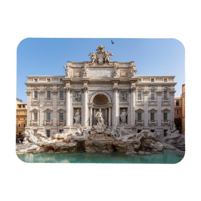 Trevi Fountain at early morning - Rome, Italy Magnet (Horizontal)