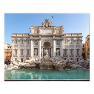 Trevi Fountain at early morning - Rome, Italy Photo Print