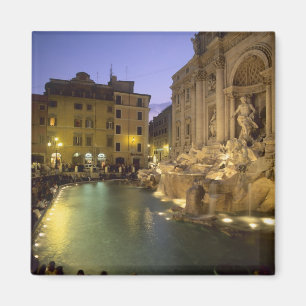 Trevi Fountain at night, Rome, Lazio, Italy Magnet