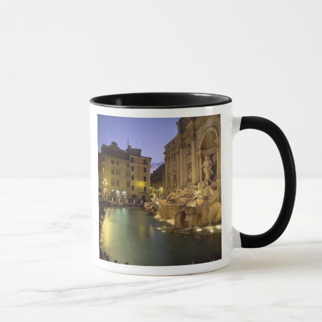 Trevi Fountain at night, Rome, Lazio, Italy Mug (Right)