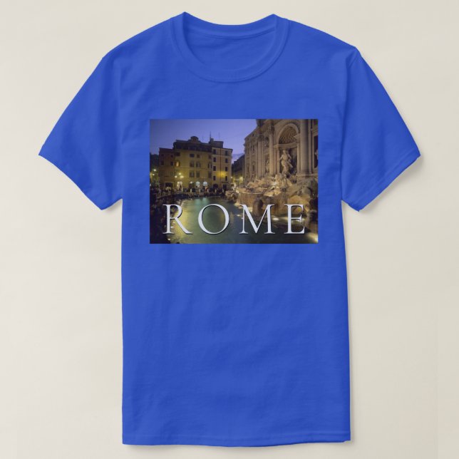Trevi Fountain at Night | Rome, Lazio, Italy T-Shirt (Design Front)