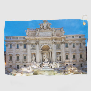 Trevi fountain golf towel