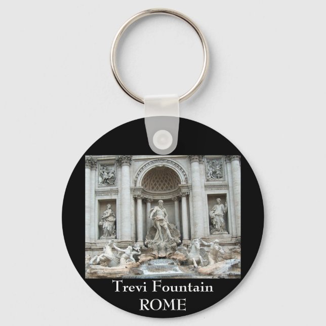 Trevi Fountain in Rome, Italy Key Ring (Front)