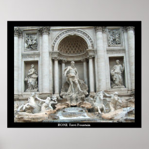 Trevi Fountain in Rome, Italy Poster