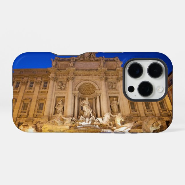 Trevi Fountain iPhone Case (Back Horizontal)