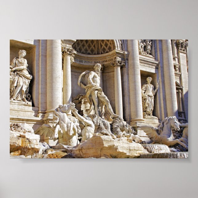 trevi fountain metal ornament poster (Front)