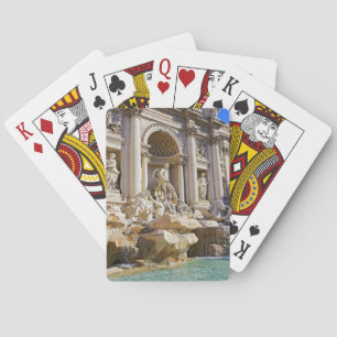 Trevi fountain playing cards