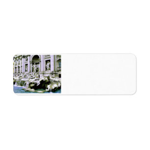 Trevi Fountain Return Address Label