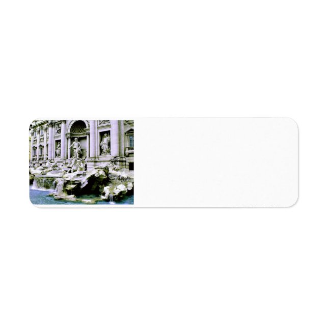 Trevi Fountain Return Address Label (Front)