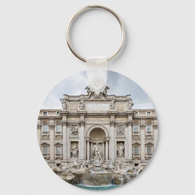 Trevi-Fountain,-Rome,-Angie.JPG Key Ring (Front)